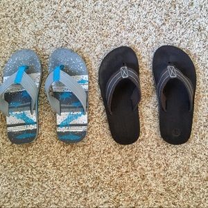 Bundle Lot of Two (2) Boy’s Flipflop Sandals